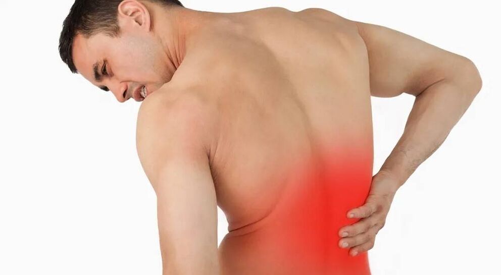 Back pain is a symptom of all stages of development of osteochondrosis